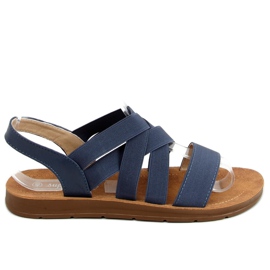 Sandalen mit Kautschukriemen, marineblau 9225 Blau