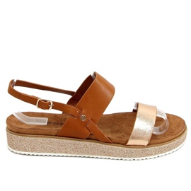 Damensandalen camel 100-138SA-1 Camel braun