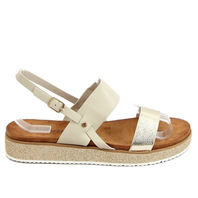Beige Sandalen für Damen 100-138SA-1 Beige