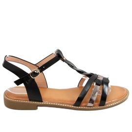 Schwarze Damensandalen C43 Black