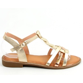Goldene Damensandalen C43 Gold