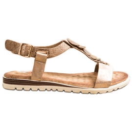 Evento Goldene Sandalen mit Ornamenten
