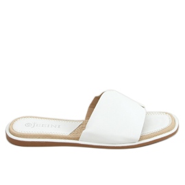 Weiße Damenhausschuhe 395 Weiß