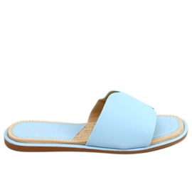 Blaue blaue Damenhausschuhe 395 Blau