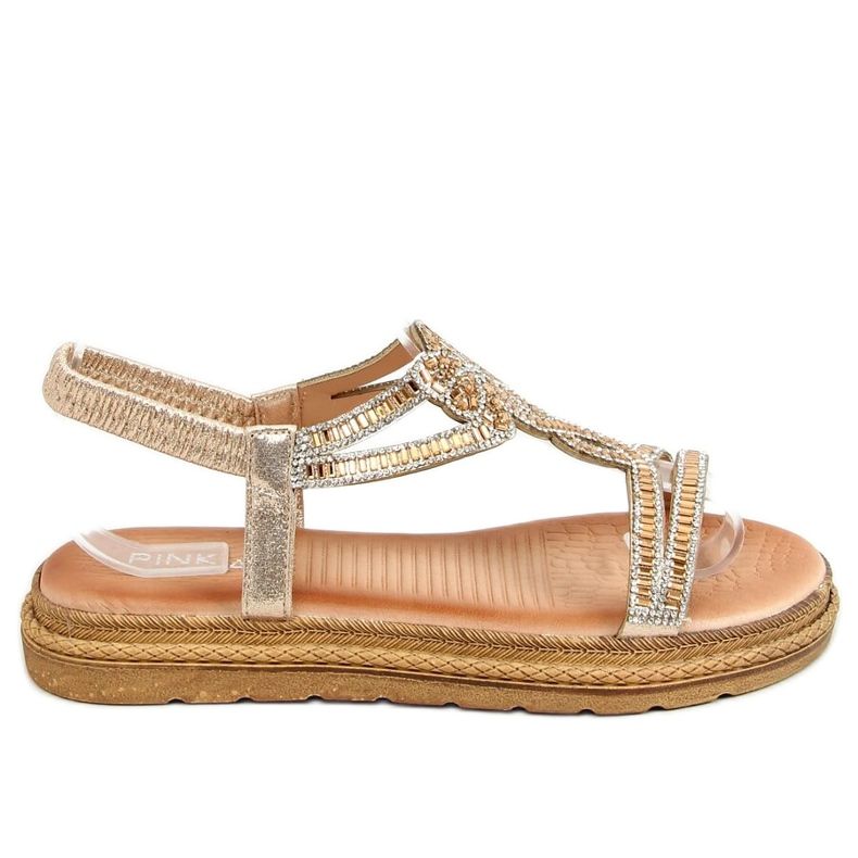 Goldene Damensandalen JN11-34 Gold