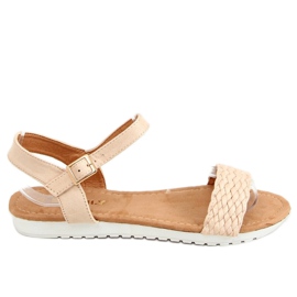 Beige Sandalen für Damen X572 Beige