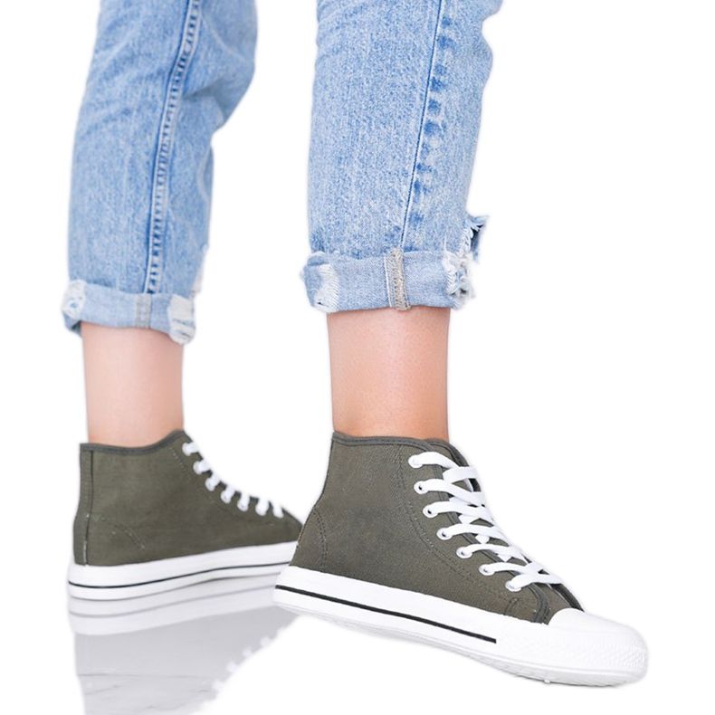 Knöchel-Sneaker für Damen in Grün Gampa