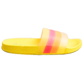 Bona Bequeme Flip-Flops mit bunten Streifen gelb