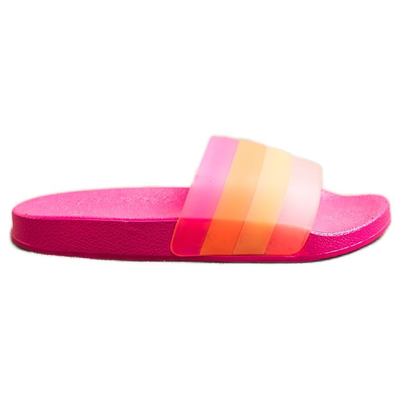 Bona Bequeme Flip-Flops mit bunten Streifen rosa