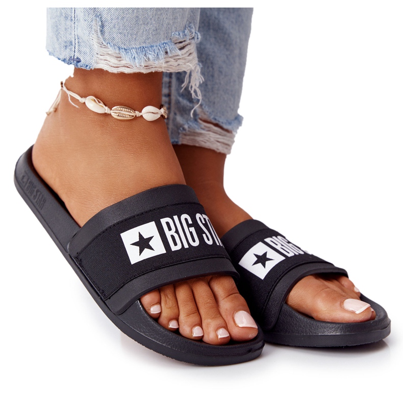 Damen Hausschuhe Big Star HH274A013 Schwarz