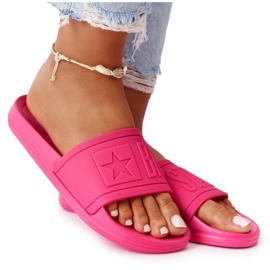 Damen Hausschuhe Big Star HH274A039 Fuchsia rosa