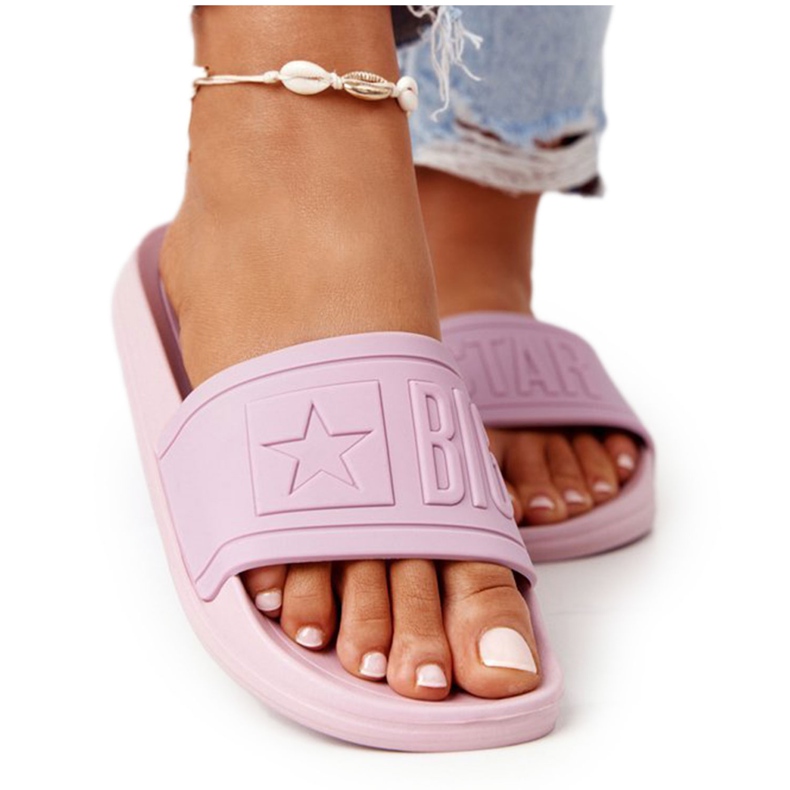 Damen Hausschuhe Big Star HH274A041 Puderrosa