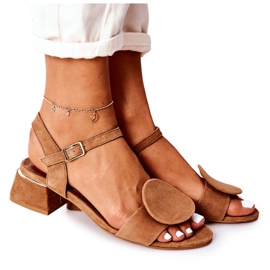 Wildleder High Heel Sandalen Maciejka 5198A-29 Rot braun