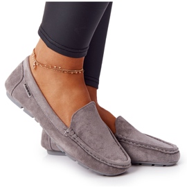 PH1 Damen Wildleder Loafer Grau San Marino