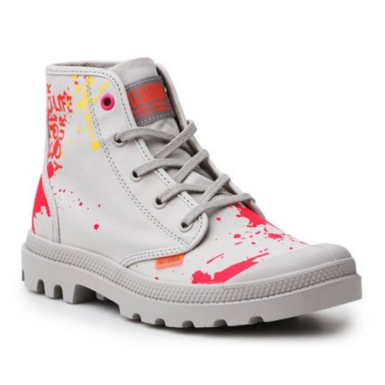 Schuhe Palladium Hi Explore Moon Grau Pampa W 77051-019-M