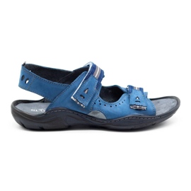 Olivier 448 blaue Herrensandalen