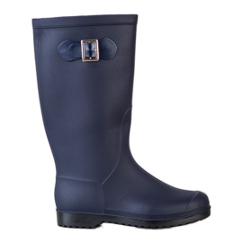 SHELOVET Hohe Gummigaloschen marineblau blau