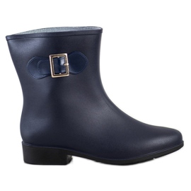 SHELOVET Gummigaloschen mit Schnalle navy blau blau