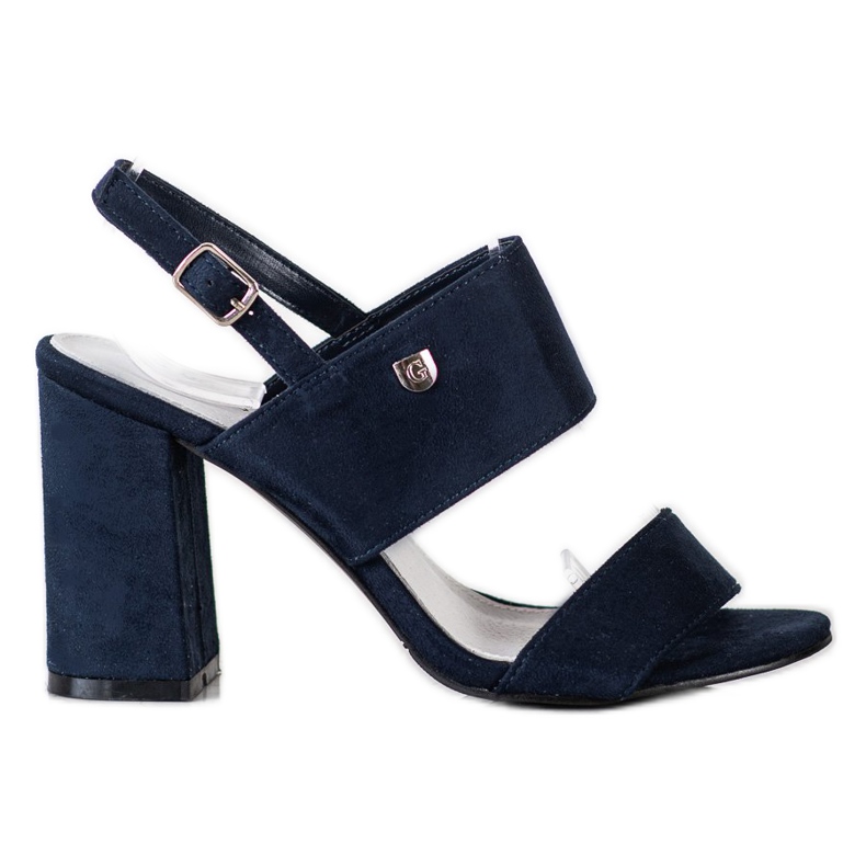 Goodin Sandalen auf einer breiten Stange blau