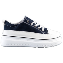 Seastar Modische Sneaker auf der Plattform marineblau blau