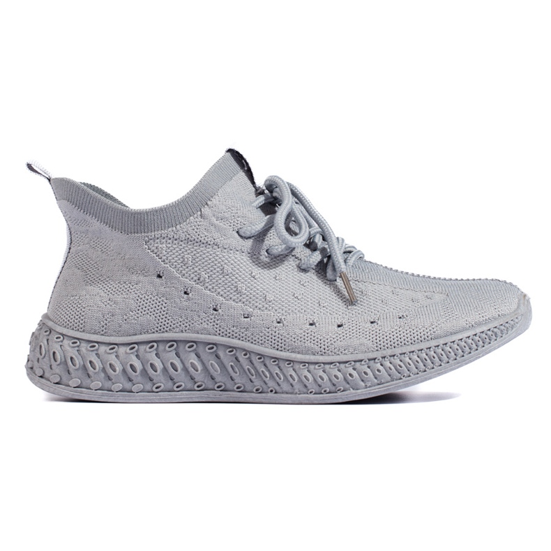 SHELOVET Graue Textil-Sneakers