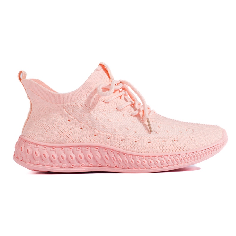 SHELOVET Rosa Textil-Sneakers