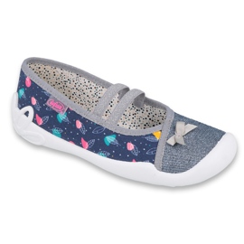 Befado Kinderschuhe 116Y287 navy blau grau
