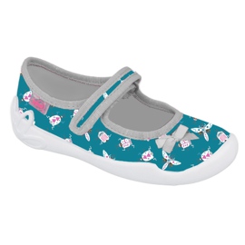 Befado Kinderschuhe 114X446 grau grün