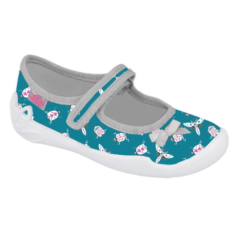 Befado Kinderschuhe 114X446 grau grün