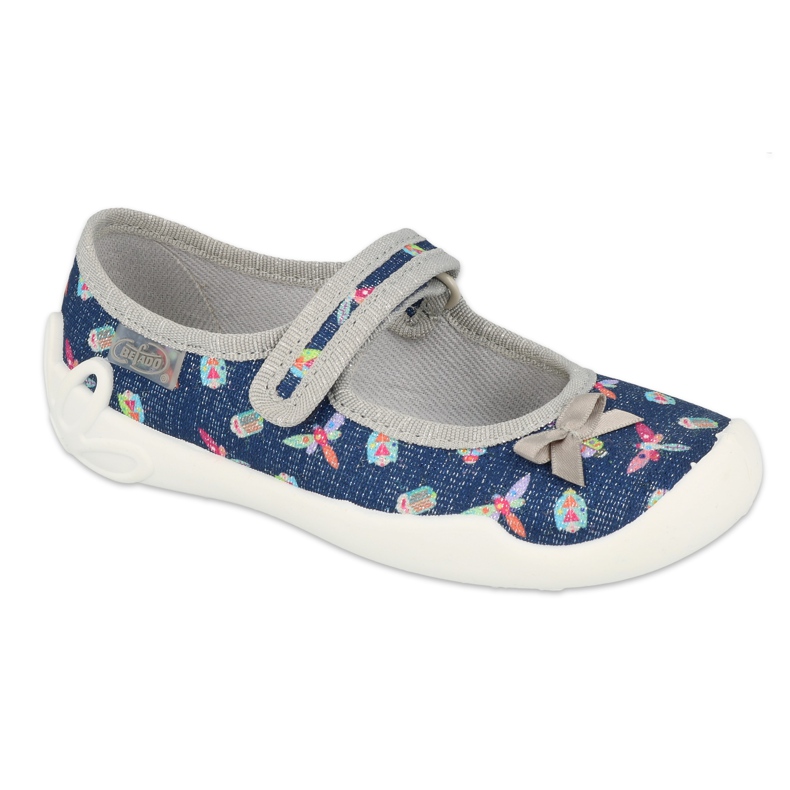 Befado Kinderschuhe 114X445 navy blau grau