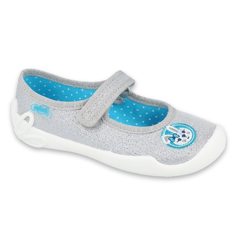 Befado Kinderschuhe 114X444 blau grau