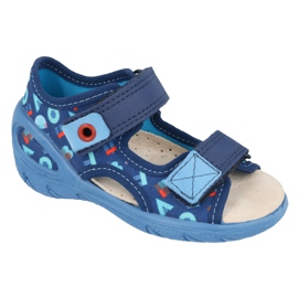 Befado Kinderschuhe PU 065X161 marineblau blau