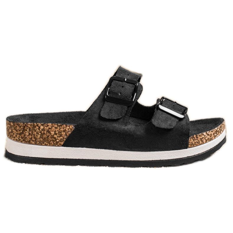 Evento Lässige Hausschuhe schwarz