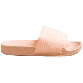 SHELOVET Beige Textilhausschuhe