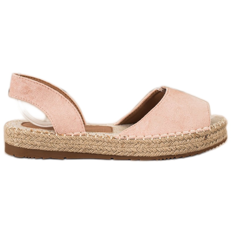 Ideal Shoes Slip-on-Espadrilles rosa