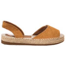 Ideal Shoes Slip-on-Espadrilles braun