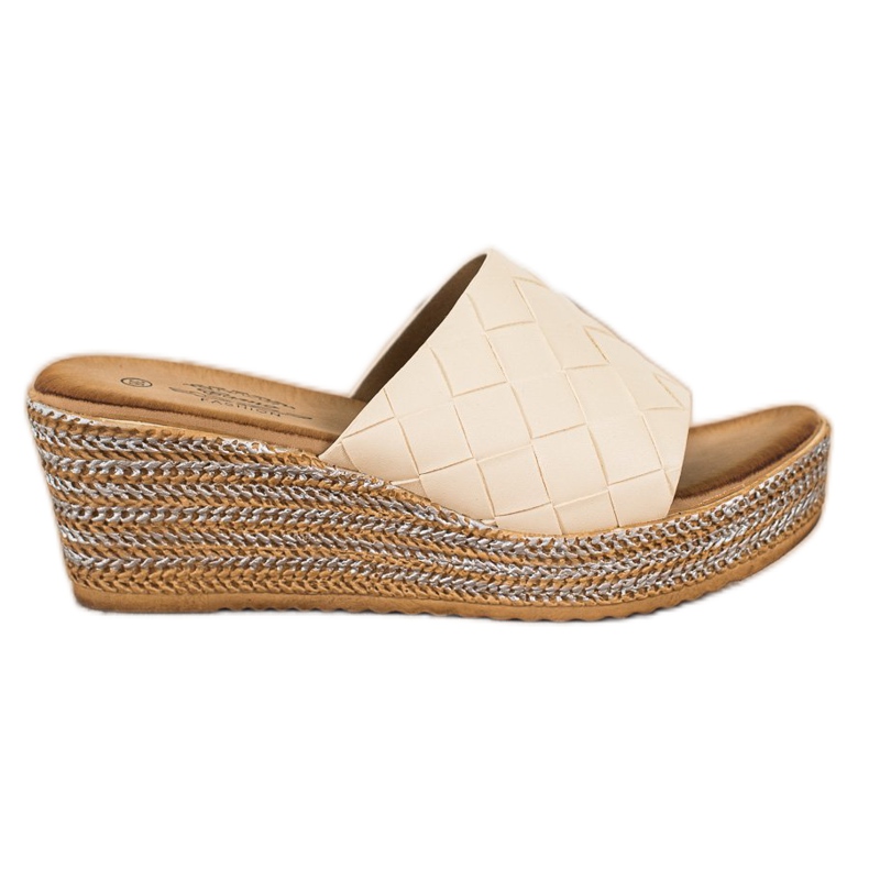 Bona Keilsandalen beige
