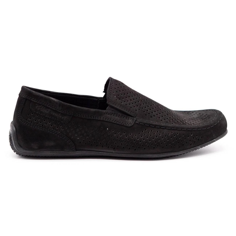 Polbut Herren Leder Loafer 2105P schwarz