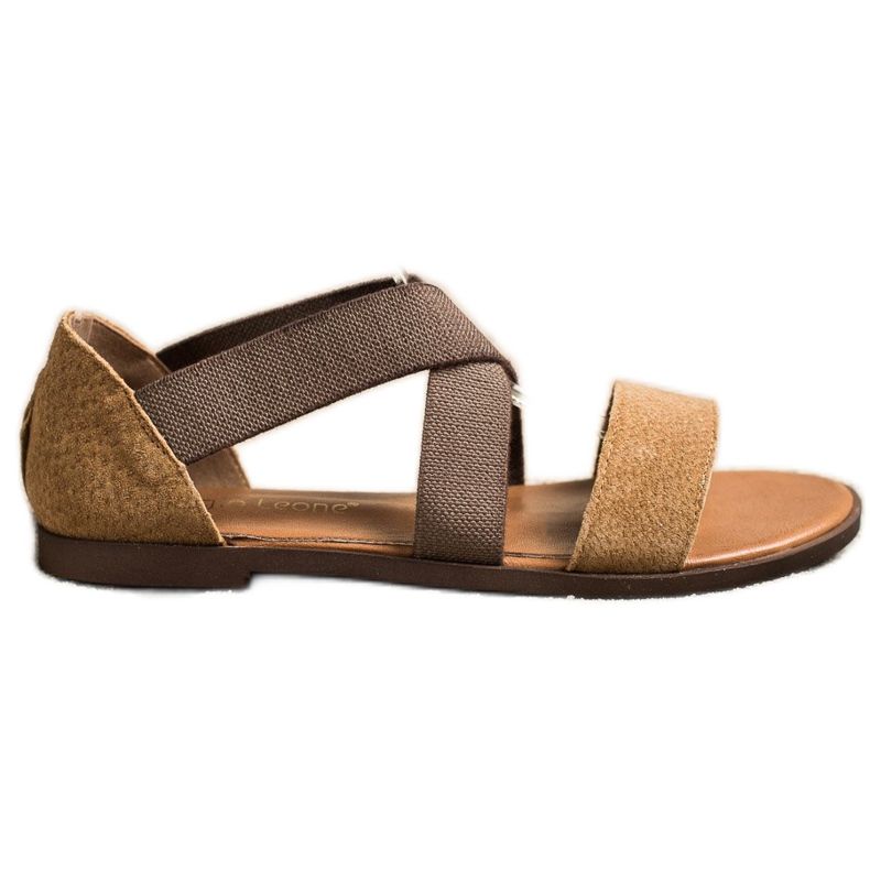 Bequeme Slip-On Sandalen von Sergio Leone braun