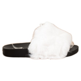 Bona Lässige Flip-Flops mit Fell weiß