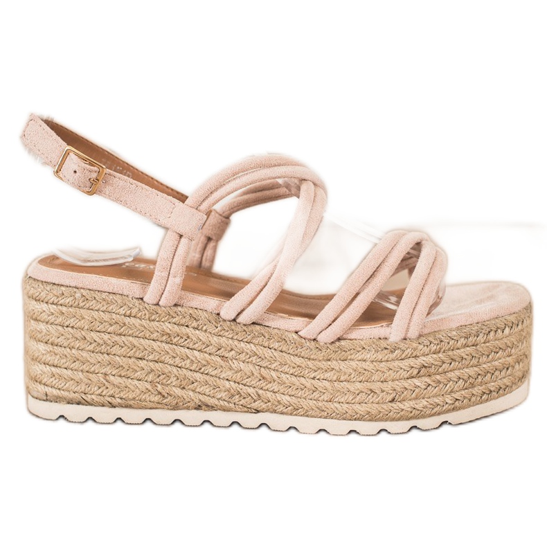 Seastar Espadrilles auf Keilsandalen beige