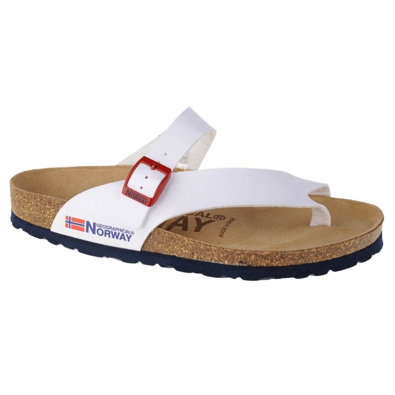 Geographical Norway Sandalias Infradito Donna GNW20415-34 Flip-Flops weiß