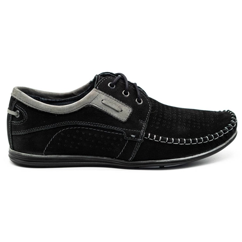 Olivier Schwarze Herren-Lederloafer 4228