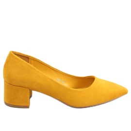 Pumps mit niedrigem Absatz LL81 Gelber Honig