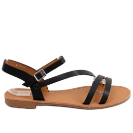 Schwarze Damensandalen BH1651-SD Schwarz