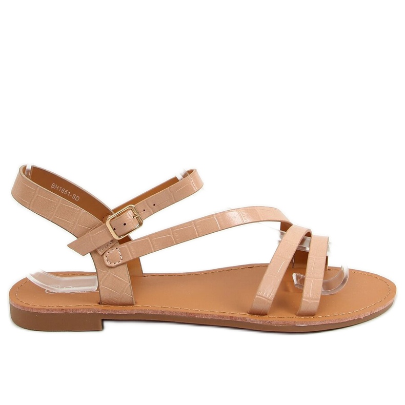 Damen Sandalen beige und rosa BH1651-SD Nude