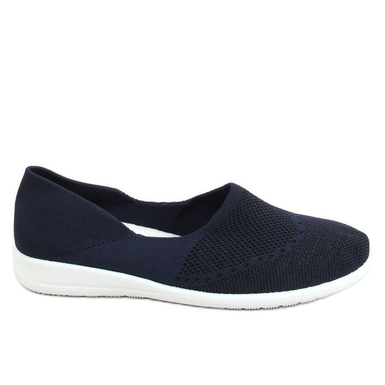 IC05 Marineblaue Sockenballerinas navy blau
