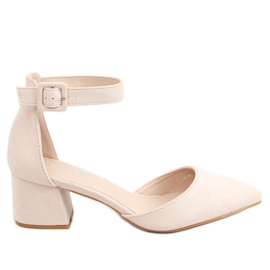 Pumps mit hohen Absätzen beige LL76 Beige