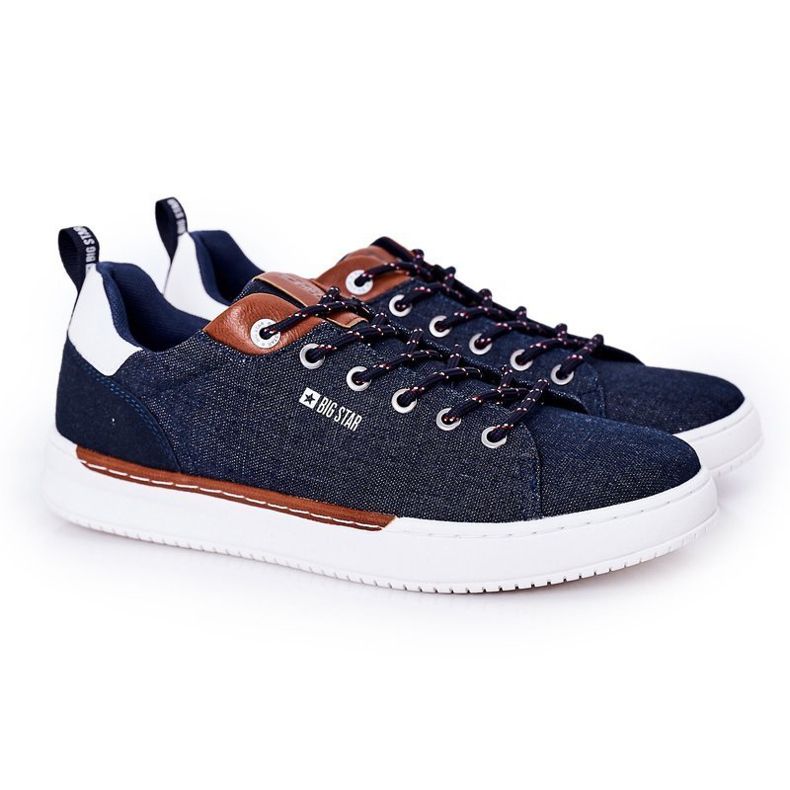 Herren Sneaker Big Star HH174163 Marineblau navy blau