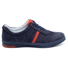 Joker Herren Leder Freizeitschuhe 521/2 marineblau